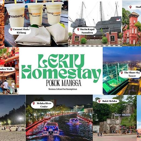 Lekiu Homestay - 5Mins To Klebang Beach 말라카 외부 사진
